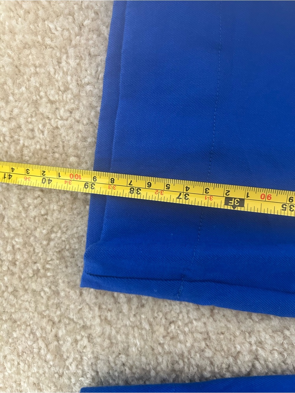 Anthropologie Blue High-Rise Wide-Leg Pants - Picture 6 of 7